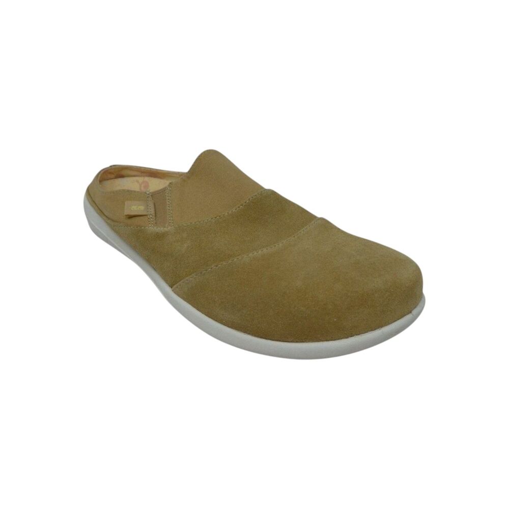Revitalign Siesta Nuevo Brown Suede Mules Clogs Sneakers Womens 9.5